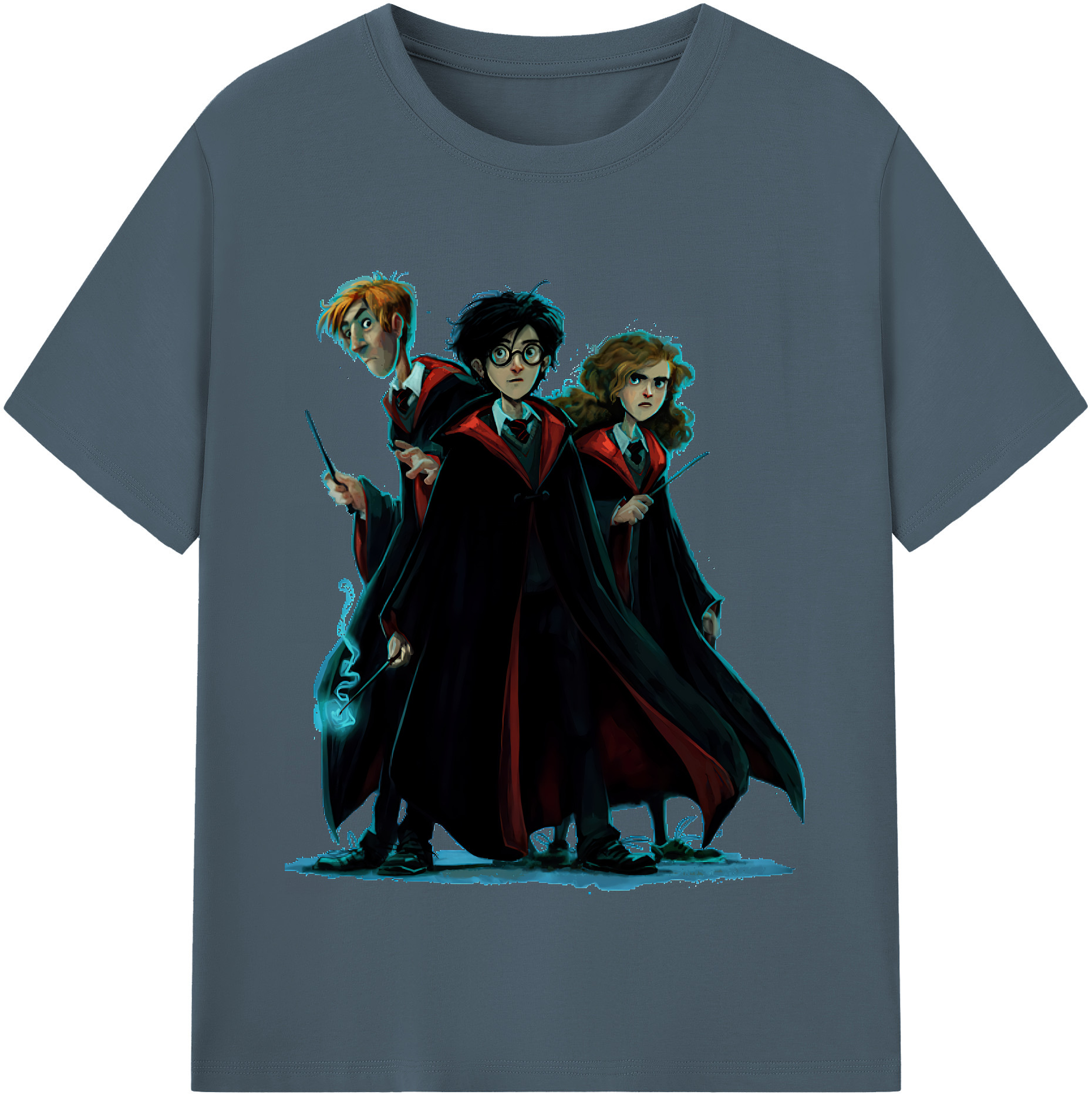 （画像用） Harry Potter ハリー・ポッターシリーズ 綿100％半袖Tシャツ（フロントプリント）
